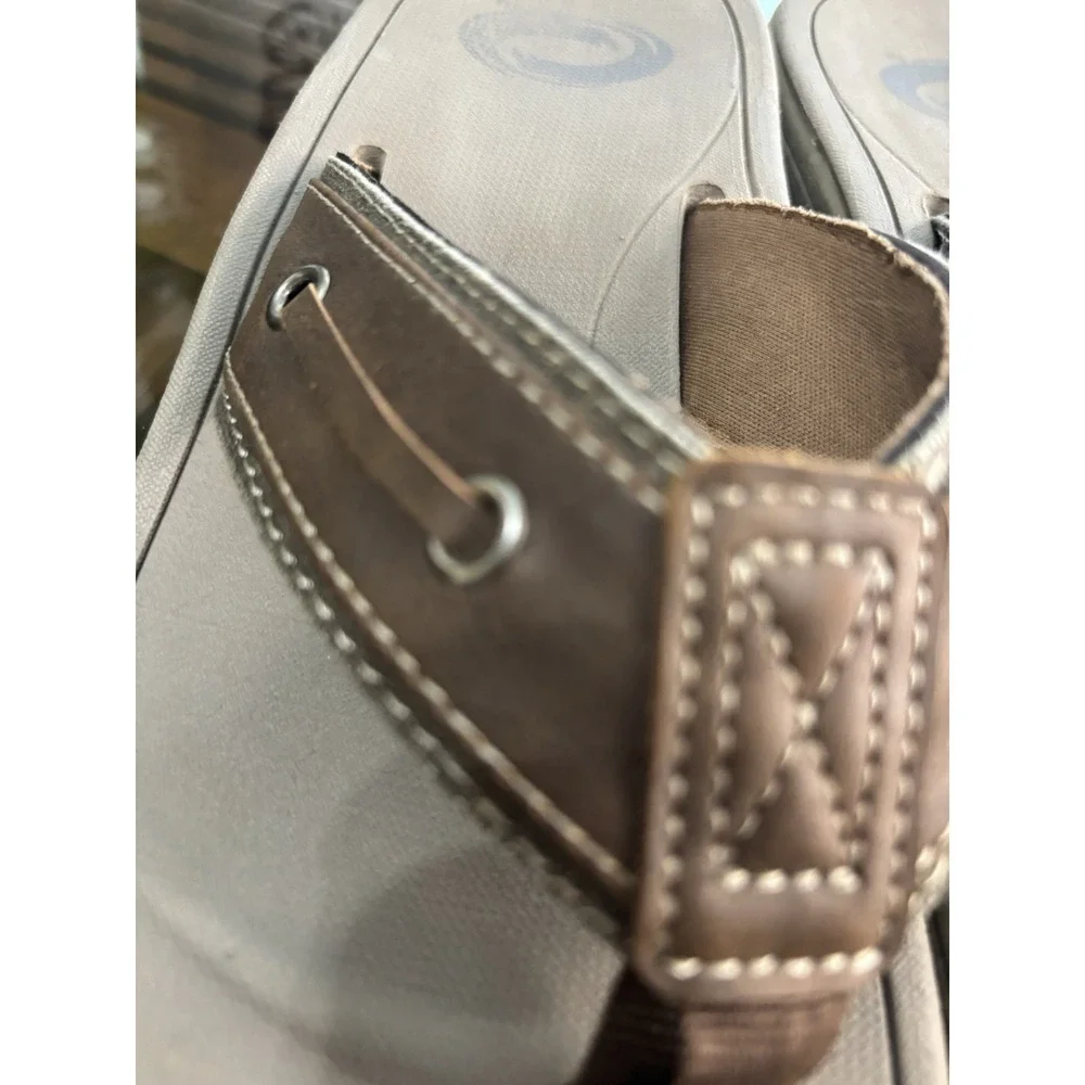 Orthofeet Men's Brown Comfort Orthopedic Flip Flop Sandals Size 7